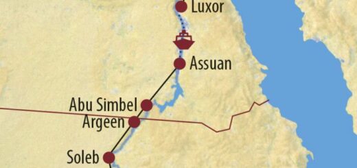 Karte Reise Sudan • Ägypten Entlang des Nil von Khartoum nach Kairo 2022