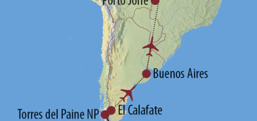 Karte Reise Chile • Brasilien Im Angesicht der wilden Katzen: Puma und Jaguar 2022